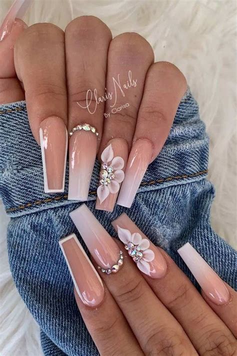 20 Beautiful Nude Ombre Nails Design Ideas Gel Nails Acrylic Nails Long Nails