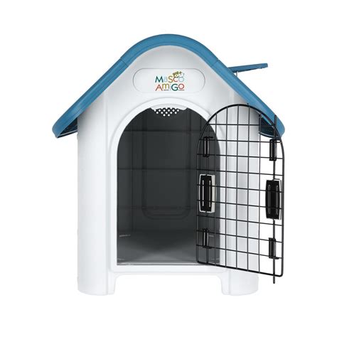 Casa Para Perro T Rmica Mascoamigo Con Puerta Met Lica Azul Coppel