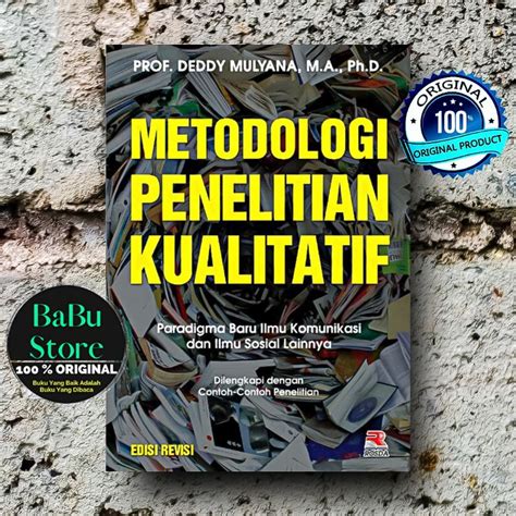 Jual Buku Metode Penelitian Kualitatif Deddy Mulyana Rosda Original