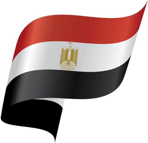 Egypt Flag, Eagle Emblem, White, National Symbol, Historical