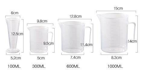 300ml Tasse à mesurer graduée de cuisine petite quantité de verre