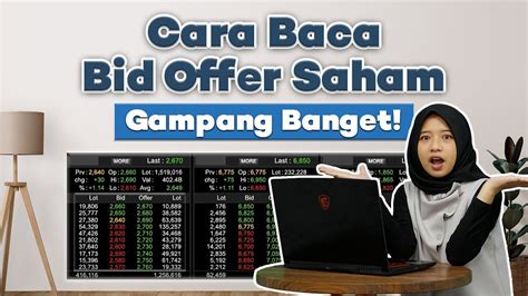 Cara Membaca Bid Offer Untuk Beli Saham Bisa Untuk Scalping Youtube