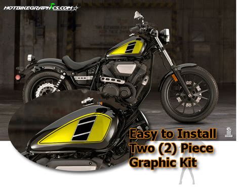 Yamaha BOLT Retro Fuel Tank Graphic Kit 1