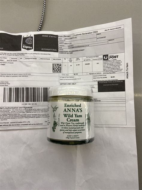 Annas Wild Yam Cream For Menstrual Discomfort 100g 93460095 Ebay