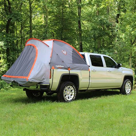 truck bed camping set up 4