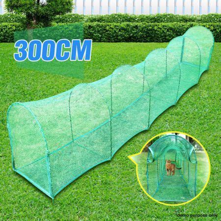 Cat Tunnel Enclosure Dog Pet Kennel Rabbit Cage Outdoor House Agility Training Fence Foldable ...