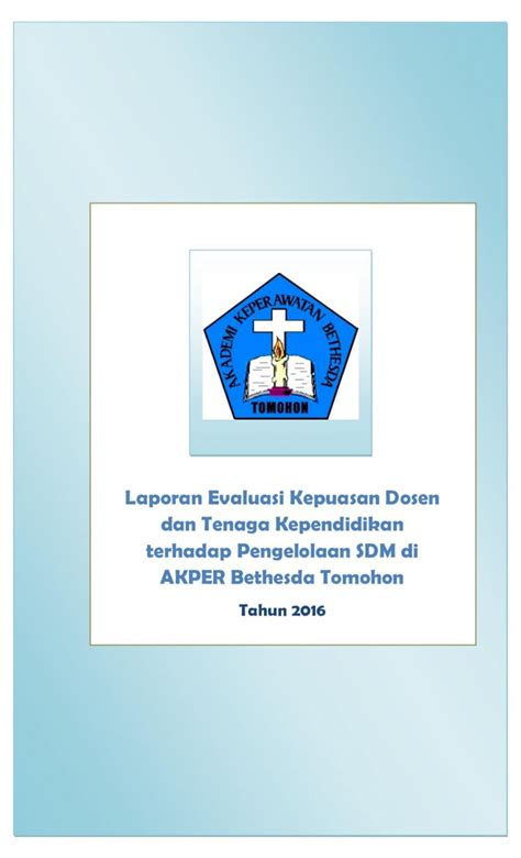 PDF Laporan Evaluasi Kepuasan Dosen Dan Tenaga Kependidikan 1