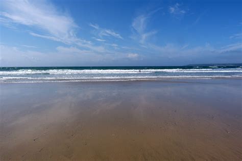 Perranuthnoe (Perran Sands) Beach, located in beatifully sunny Cornwall