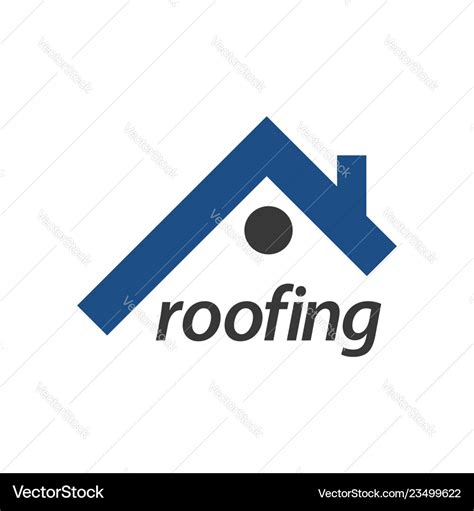 Roofing Logo Concept Design Symbol Graphic Vector Image