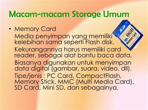 Ppt Media Penyimpan Storage Powerpoint Presentation Free Download