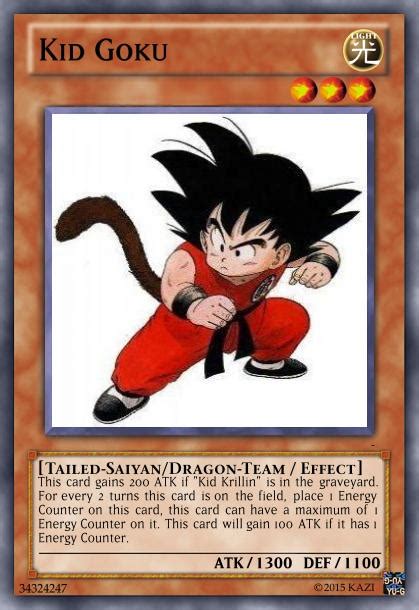 Kid Goku Dragon Ball Yu Gi Oh Card By Markdbzriderfanftw On Deviantart