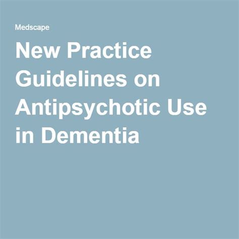 Medscape Log In Dementia Guidelines Practice