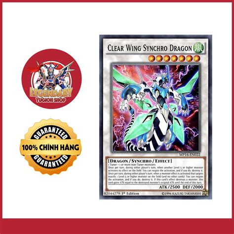 Th B I Yugioh Ch Nh H Ng Clear Wing Synchro Dragon Shopee Vi T Nam