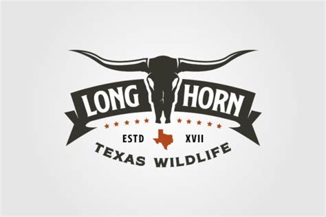 Longhorn Texas Logo Vintage Vector Graphic by lawoel · Creative Fabrica