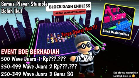 Live Stumble Guys Mabar Seru Seruan Plus Event Bde Wave Semua