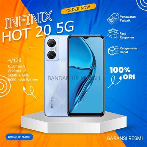 Jual Infinix Hot 20 5g Nfc 4 128gb The Power Of Beast Di Seller