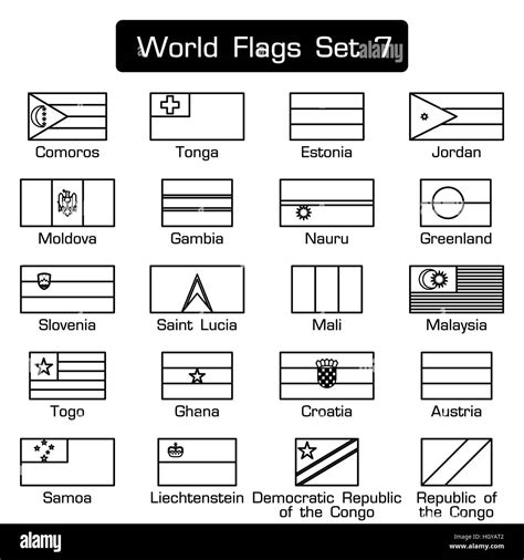 All Flags Drawing