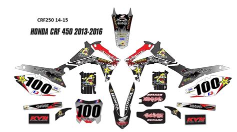 Honda CRF 450 Graphics 2013-2016 – Krazygraphics.com