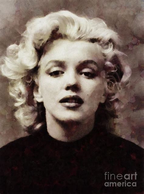 Painting Marilyn Monroe Actress And Model By Esoterica Art Agency