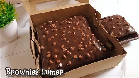 Brownies Lumer Enak Banget Super Nyoklat Lumer Untuk Kue Ultah Youtube