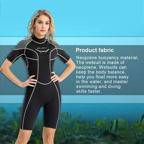 Goldfin Women Wetsuit Shorty 3mm Men Neoprene Diving Suit Thermal For Surfing