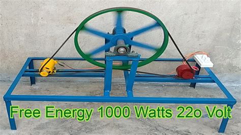 How To Make Free Energy Generator 1000 Watts 220 Volt With 2 Kv Motor