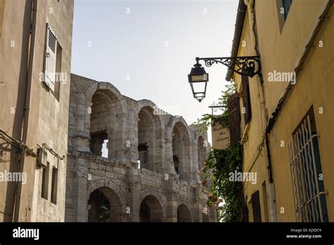 Roman Amphitheater Arles Provence France Europe Stock Photo Alamy