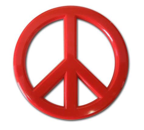 Red Peace Sign Logo - LogoDix