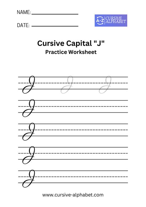 How To Write A Cursive Capital “j”