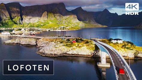 MAJESTIC DRIVE LOFOTEN Norway At SUNSET Reine Hamnoy Cinematic