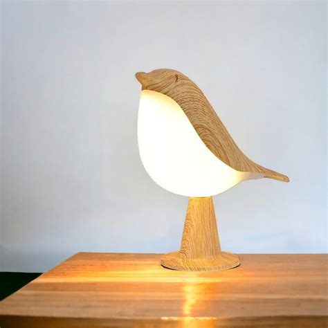 Wooden Bird Lamp Desk Lamp Table Lamp Small Lamp Cute Etsy Singapore