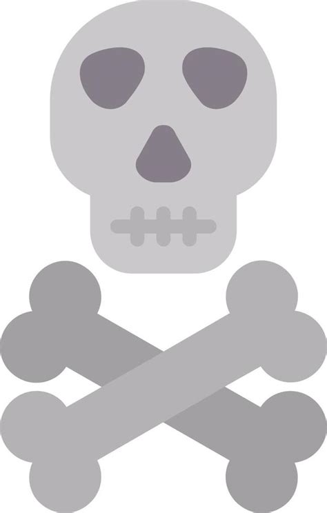 Death Skull Flat Icon 13950048 Vector Art at Vecteezy