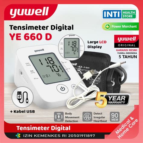 Jual Yuwell Tensimeter Digital Ye D Blood Preasure Monitor Yuwell