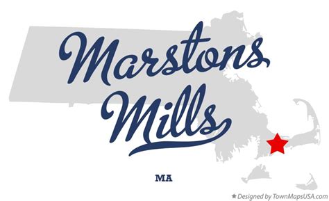 Map of Marstons Mills, MA, Massachusetts