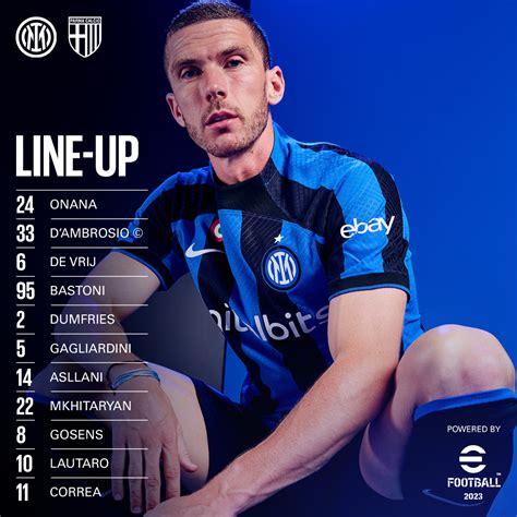 Inter On Twitter Our Starting Xi For Interparma Powered By Play