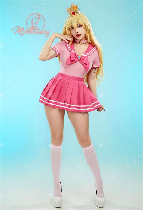 Bodysuit And Skirt With Choker And Socks Peach Derivative Sexy Lingerie Top Quality Lingerie