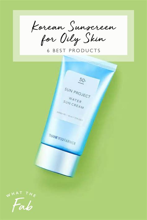 The BEST Korean Sunscreen for Oily Skin Types