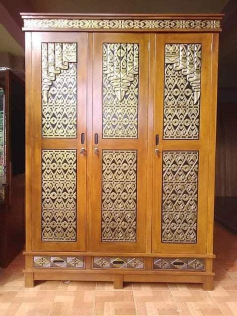 Lemari Minimalis Pintu Kayu Jati Kebutuhan Elegan Dan Fungsional