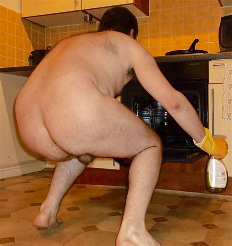 The Naked Housekeeper Nude Lad Does The Dishes In Kitchen Photo X Vid