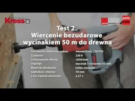 Test młotka udarowo-obrotowego Kress 700 PSE - YouTube