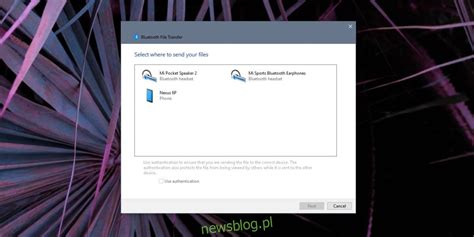 Jak wysyłać pliki przez Bluetooth w systemie Windows 10