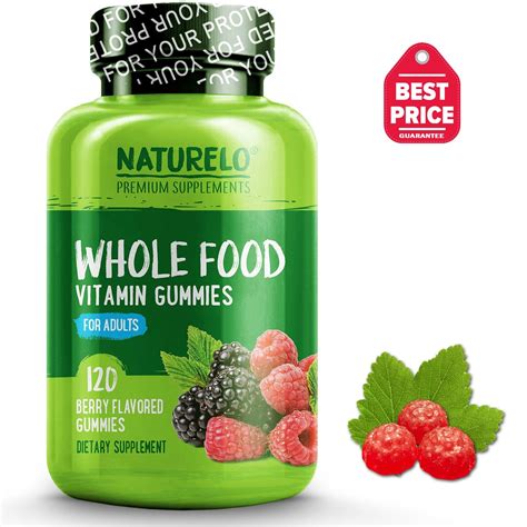 Whole Food Vitamin Gummies For Adults Naturelo Premium Supplements