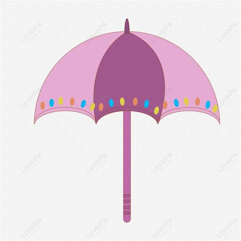 Purple Umbrella With Dots Cute Purple Light Purple Colorful Umbrella