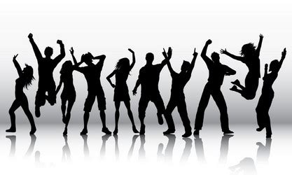 Dance Party Silhouette Vector Images (over 10,000)