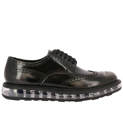 Lyst - Prada Brogue Shoes Shoes Men in Black for Men