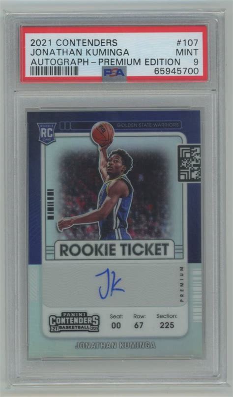 Yahoo オークション PSA9 MINTJonathan Kuminga 2021 22 Panini