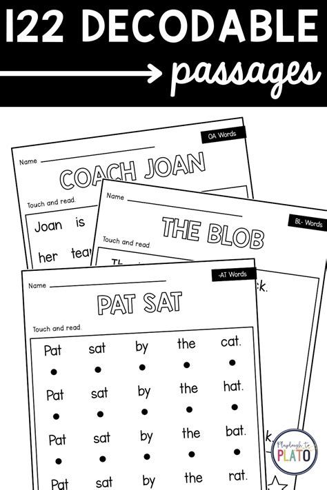 Decodable Passages Giant Bundle Phonics Practice Long Vowel Words Ing Words