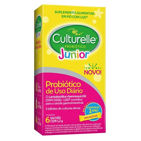 Culturelle Junior Ou Enterogermina - Culturelle Probiótico Júnior 6 Sachês 1,2g Cada - Carrefour