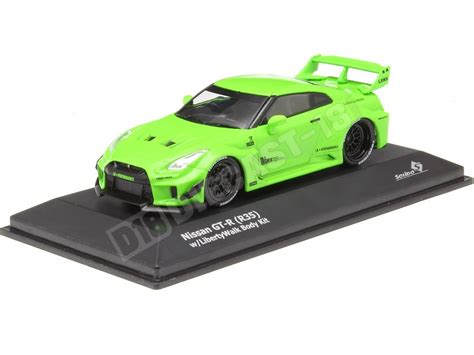 2022 Nissan GT R R35 Liberty Walk Body Kit Verde Ácido 1 43 Solido