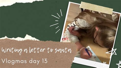 Writing A Letter To Santa Vlogmas Day Youtube